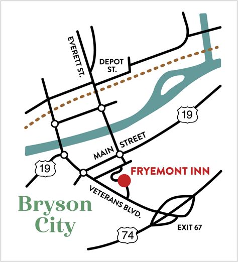 Bryson City Attractions Map