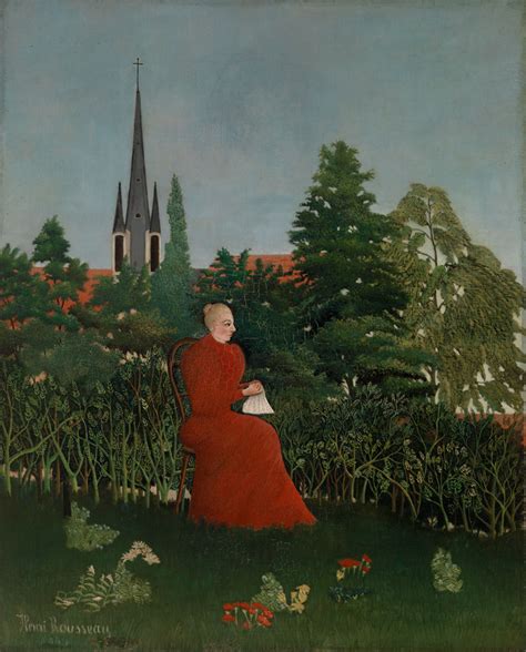 Henri Rousseau - Portrait of a Woman in a Landscape