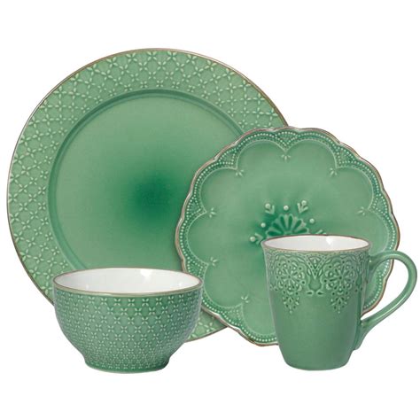 French Lace Green Dinnerware Set – Pfaltzgraff