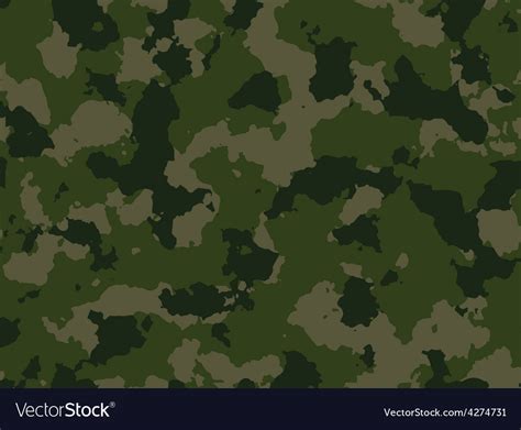 Seamless woodland camo pattern Royalty Free Vector Image