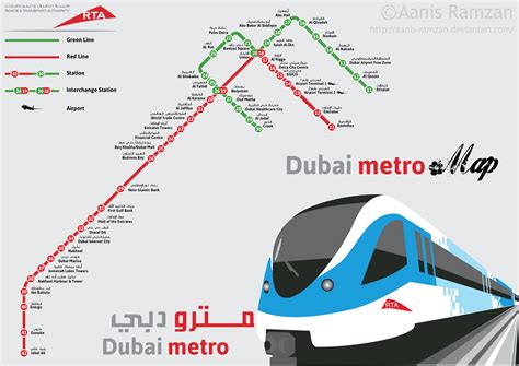 Dubai Metro Station map by aanis-ramzan on DeviantArt