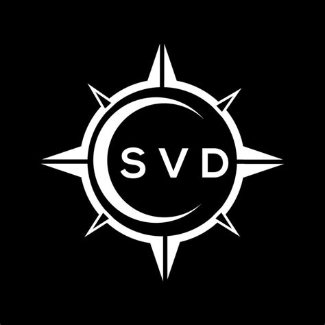 SVD abstract technology logo design on Black background. SVD creative ...