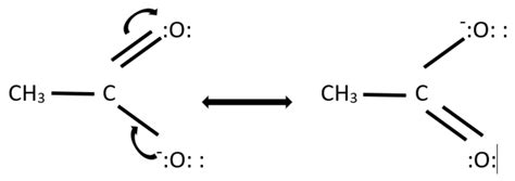 Write the resonance structures of $ C{H_3}CO{O^ - } $ and show the ...