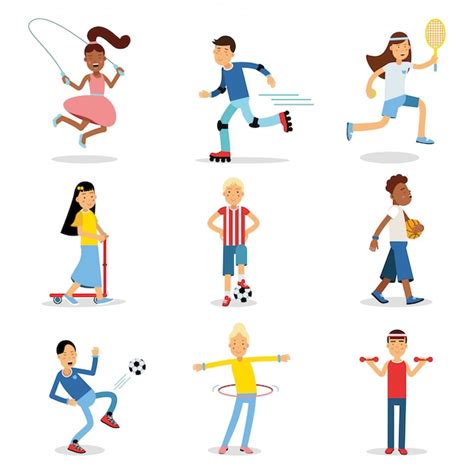 Vectores e ilustraciones de Hacer deportes para descargar gratis | Freepik