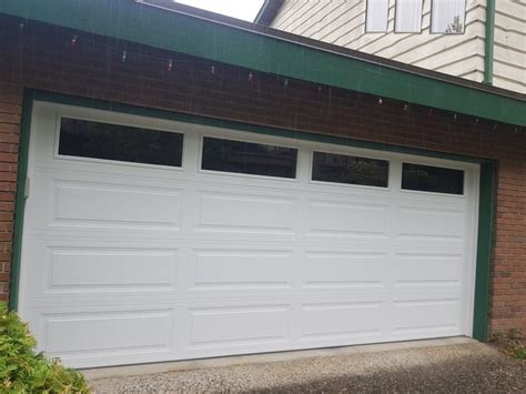 Installed Window Inserts on Insulated Steel Garage Door in Delta ...