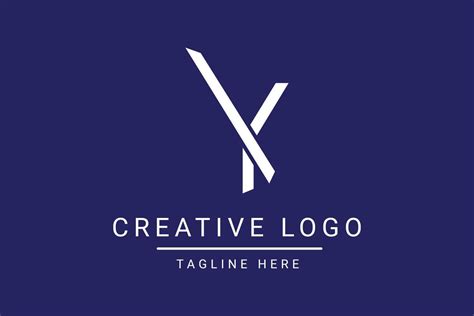 Modern creative letter Y vector logo design. Minimalist flat line logo ...