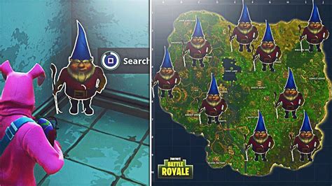 ALL WEEK 8 HUNGRY GNOME LOCATIONS! FORTNITE HUNGRY GNOME SPAWN ...