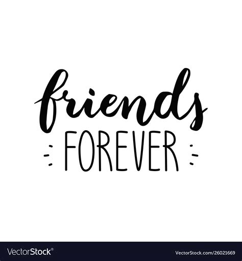 Friends forever happy friendship day Royalty Free Vector