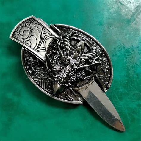 Western Cowboy Metal Knife Belt Buckles For Men