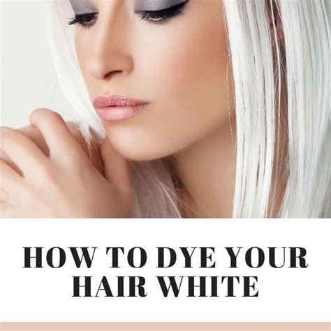 How to Dye Your Hair White - HubPages