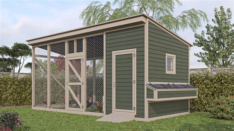 20x9 Large Chicken Coop & Run Plans For 12 Chickens - Easy Coops™