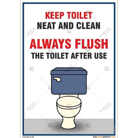 Clean Toilet Posters