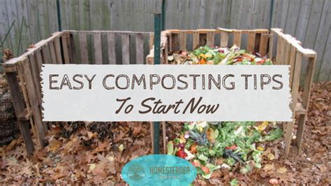 Easy Composting Tips to Start Using Now - Homesteader DepotHomesteader ...