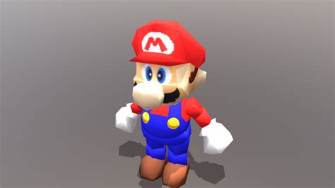 Super Mario 64, Rigged and fixed textures - Download Free 3D model by ...