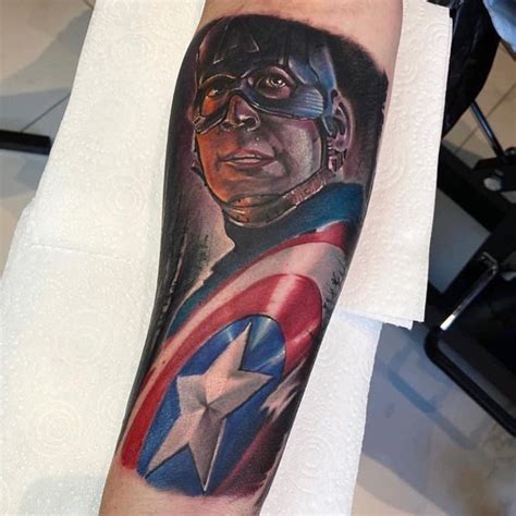 101 Amazing Captain America Tattoo Ideas You Need To See! | Outsons ...