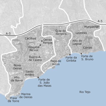 Mapa Oeiras | Portugal Cidades