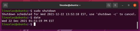 Linux Shutdown Command Explained (with Examples)