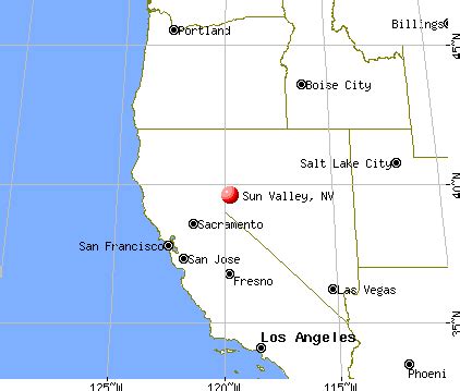 Sun Valley California Map – Map Vector