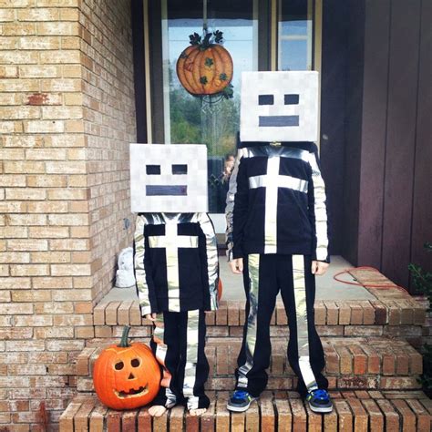 Minecraft skeleton costume … | Minecraft halloween costume, Minecraft ...