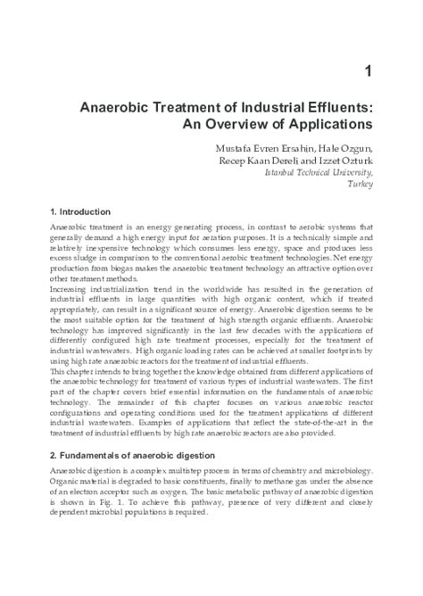 (PDF) Anaerobic Treatment of Industrial Effluents: An Overview of ...