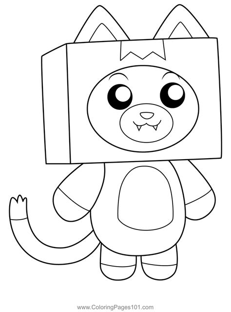 Foxy Lankybox Coloring Page | Free coloring pages, Abstract coloring ...