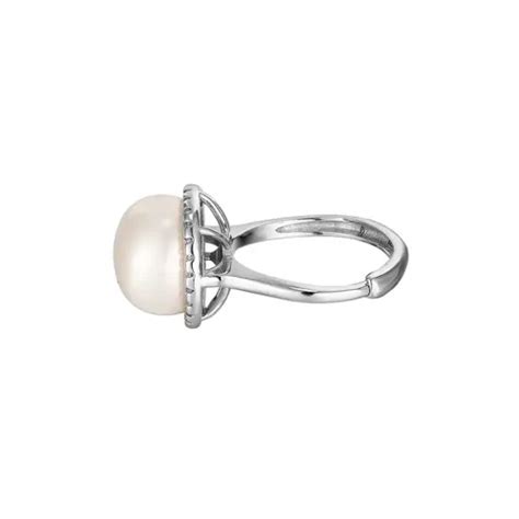 Silver Pearl Ring for Men | 925 Silver with Freshwater Pearl