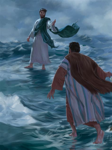 Freebibleimages Jesus Walks On Water Jesus Walks On Water And | Images ...