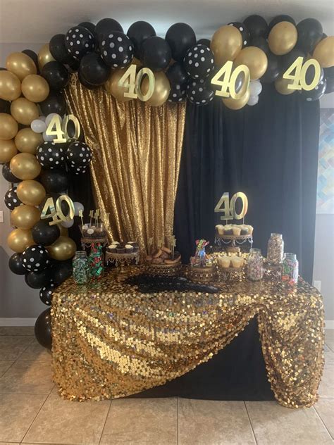 Gold and Black Birthday Party Ideas | Photo 1 of 8 | Catch My Party