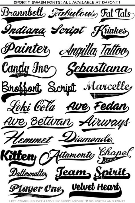 Fonts with sports-style swashes included: | Sports fonts, Dafont, Free ...