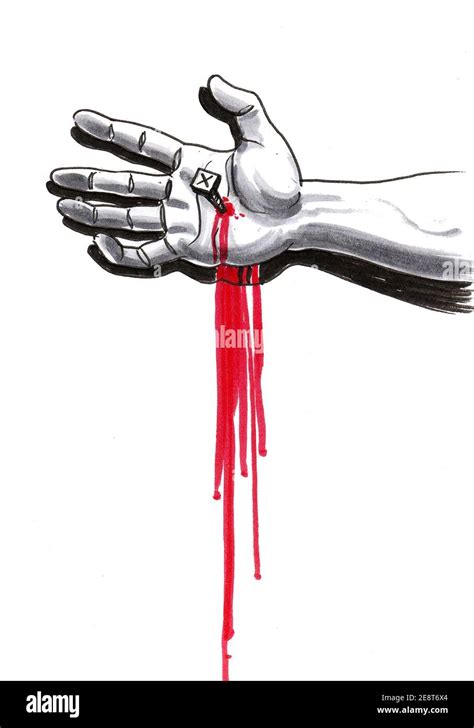 Blood On Hands Drawing