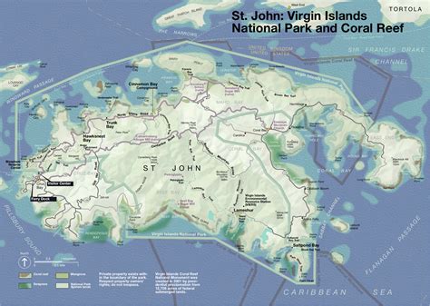 St John Us Virgin Islands Map