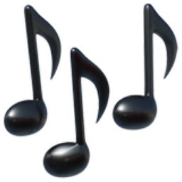 Musical Notes Emoji (U+1F3B6)