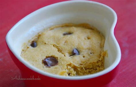 Chocolate chip mug cookie ~1 Minute Microwave cookie - Ashees CookBook ...