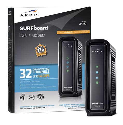 Arris Surfboard Cable Modem – Retail Packaging – Broadbandcoach