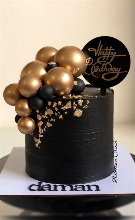 20 Black Cakes That Tastes as Good as it Looks : Black Birthday Cake ...