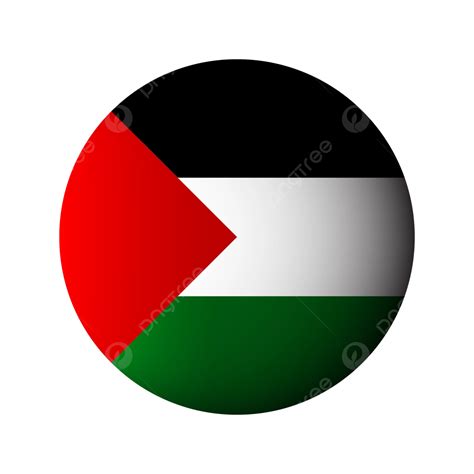 Palestine Flag Sphere Circle Vector Transparent, Palestine Flag ...