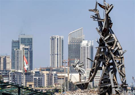 Memorial sculpture unveiled at Beirut port blast site draws mixed ...