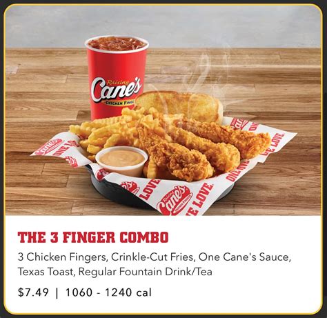 Raising Cane's Chicken Fingers Las Vegas, NV Menu (Updated: April 2024)