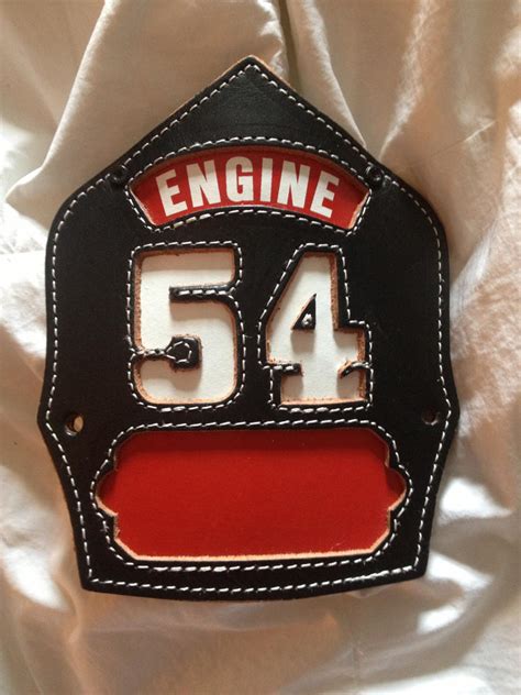 Chicago Fire Department Engine 54 helmet front by JamestheRedEngine91