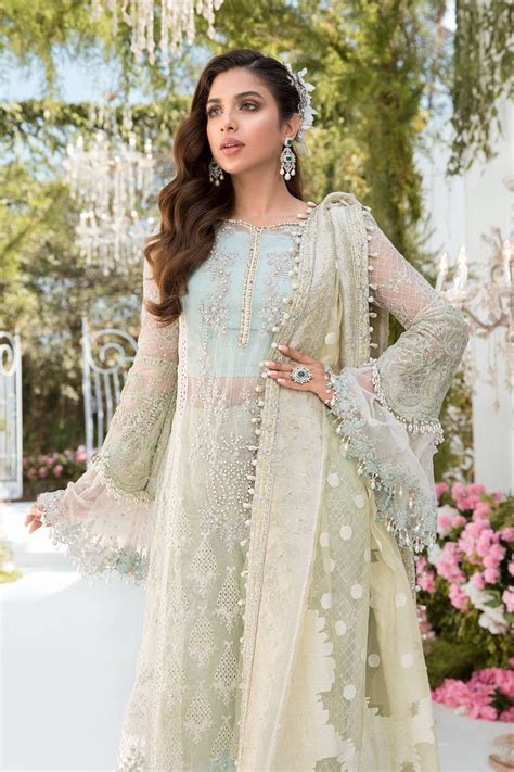 Maria B Latest Eid Chiffon Embroidered Embellished Dresses 2023 ...