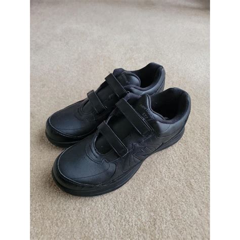 New Balance Mens 577 DSL 2 Walking Black Leather... - Depop