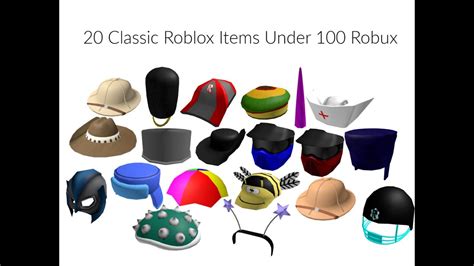 20 Classic Roblox Items Under 100 Robux - YouTube