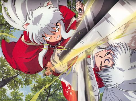 Inuyasha & Sesshomaru, tetsaiga, swords, clash, fight, inuyasha ...