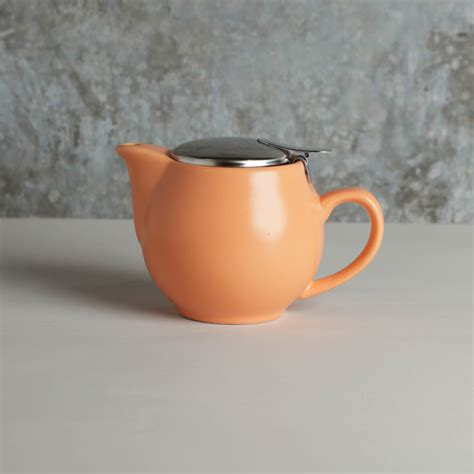 Classic Ceramic Tea Pot (300ml) with strainer - Ripple Effect Tea Co.