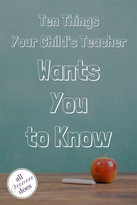 Ten Things Teachers Wish Parents Knew | Parenting, Parents as teachers ...