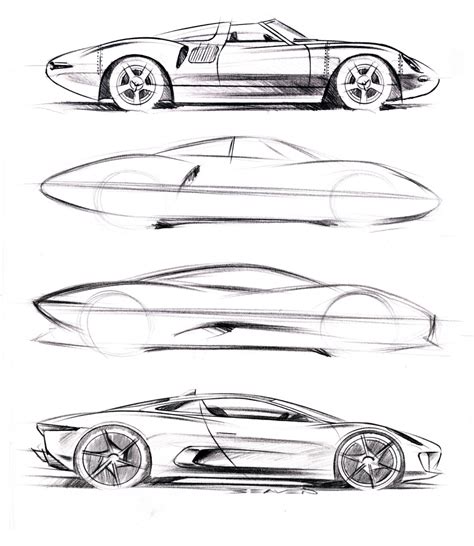 Jaguar Car Sketch at PaintingValley.com | Explore collection of Jaguar ...