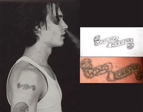 Johnny Depp Winona Ryder Tattoo