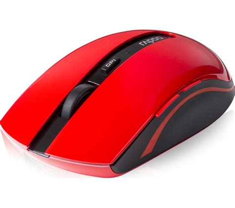 RAPOO 7200P Wireless Optical Mouse - Red Deals | PC World