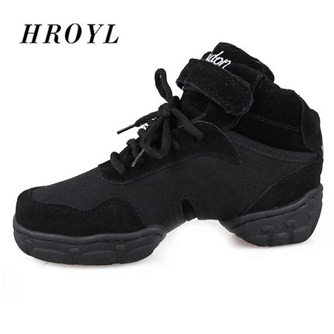 New Adult Dance Sneakers/ New arrival Canvas black dance sneakers / Two ...