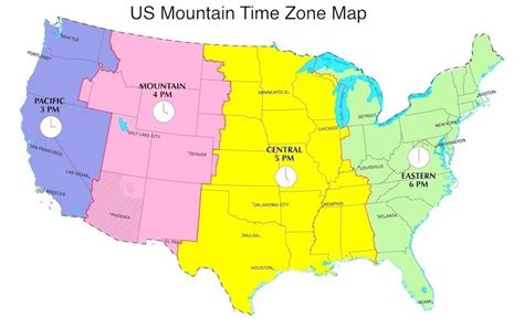 Mt Time Zone Map | Images and Photos finder